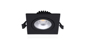 LCB LED LED inbouwspot vierkant zwart Dimbaar - 6W vervangt 50W - 2700K warm wit licht LCB LED LED inbouwspot vierkant zwart Dimbaar - 6W vervangt 50W - 2700K warm wit licht