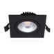 LCB LED Europe  LED inbouwspot vierkant zwart Dimbaar - 6W vervangt 50W - 2700K warm wit licht