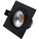 LCB LED Europe  LED inbouwspot vierkant zwart Dimbaar - 6W vervangt 50W - 2700K warm wit licht