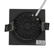 LCB LED Europe  LED inbouwspot vierkant zwart Dimbaar - 6W vervangt 50W - 2700K warm wit licht