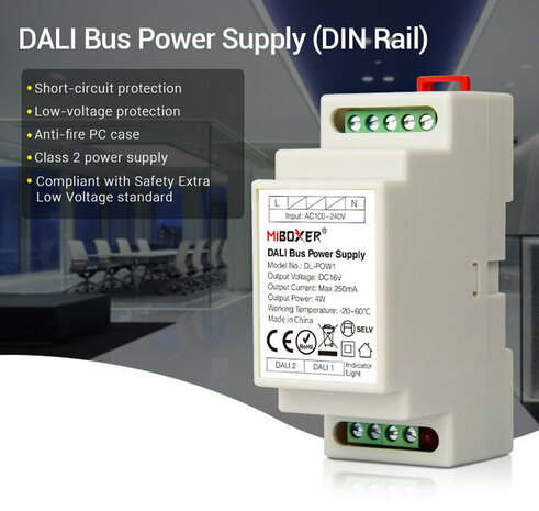 LCB LED Europe DALI Bus Power Supply (DIN Rail) Mi Boxer LCB LED Europe DALI Bus Power Supply (DIN Rail) Mi Boxer