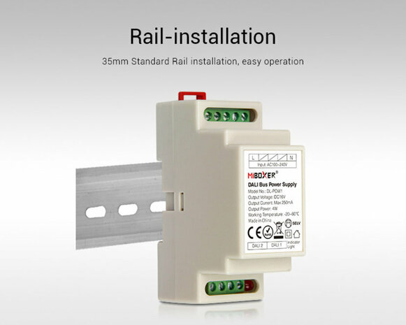 LCB LED Europe DALI Bus Power Supply (DIN Rail) Mi Boxer LCB LED Europe DALI Bus Power Supply (DIN Rail) Mi Boxer