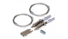 LED line verlichting - Betaalbare Professionele LED Oplossingen Ophangset voor Q9  LED 1500mm chrome set van 2