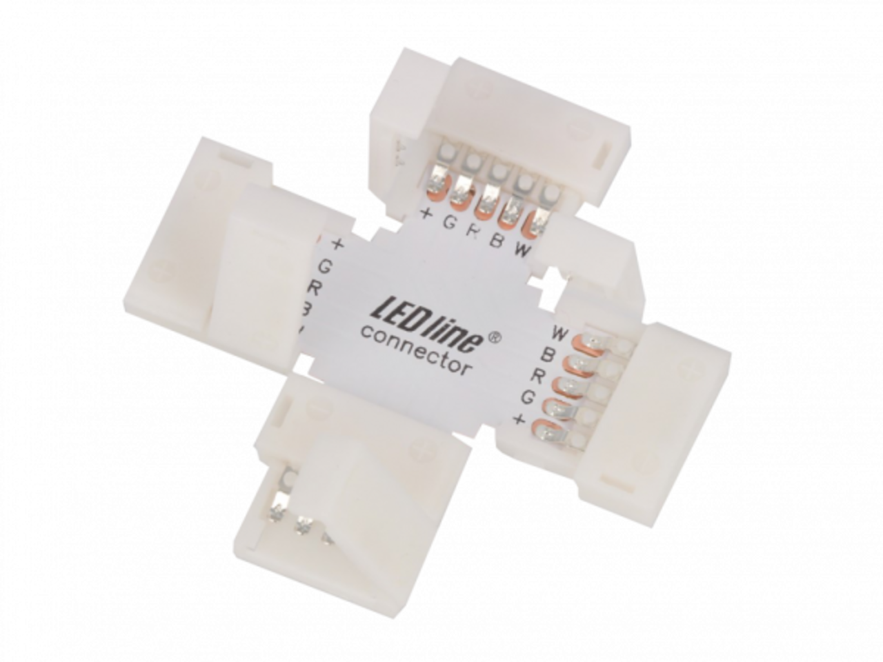 LED line verlichting - Betaalbare Professionele LED Oplossingen LED strip Click kruisverbinder 12 mm 5 PIN RGBW