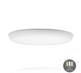 LCB LED Europe  LED Downlight - Plafondlamp Inbouw/ Opbouw IP44  - 220MM - 12/ 18W  1200Lm/ 1900Lm Multi Lumen Switch - CCT 830 - 840 - 865 Multi Color Switch  | Incl. Inbouwmaat verstelbaar Veerklem systeem