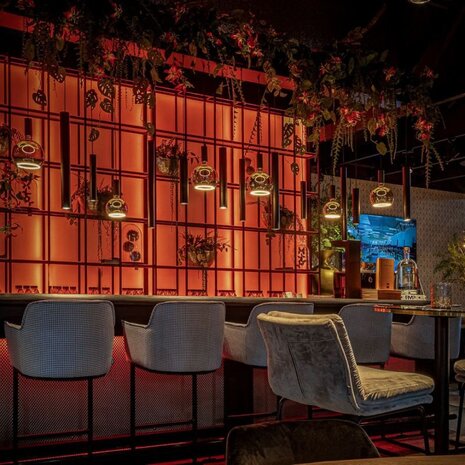 ZTAHL Hanglamp Riva 4300 - Zwart - 7 lampen