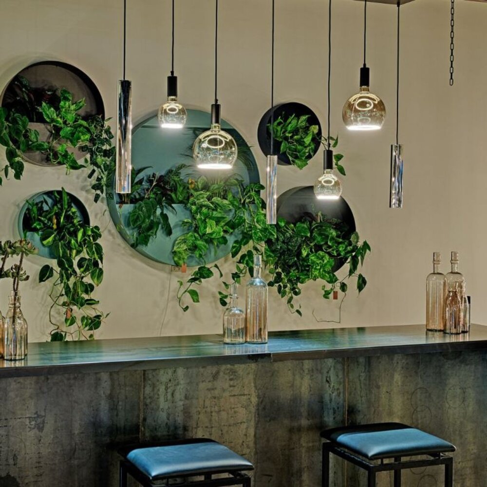 ZTAHL Hanglamp Riva 4300 - Zwart - 7 lampen