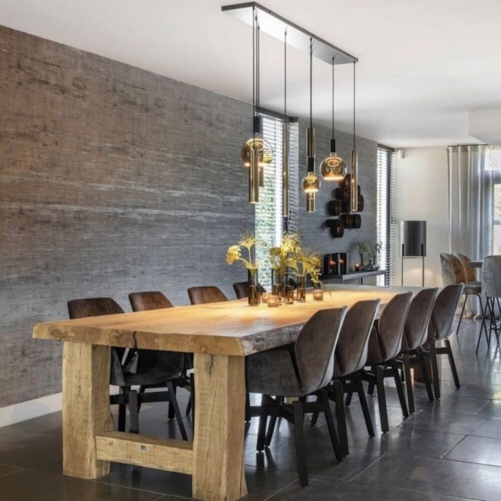 ZTAHL Hanglamp Riva 4300 - Zwart - 7 lampen