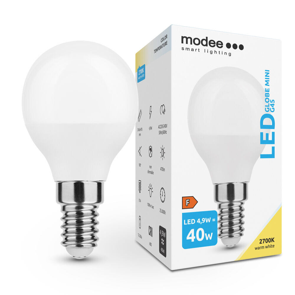 LED Globe Mini G45 4,9W E14 180° 2700K 470 lumen LED Globe Mini G45 4,9W E14 180° 2700K 470 lumen