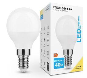 LED Globe Mini G45 4,9W E14 180° 2700K 470 lumen