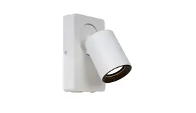 Lucide LED Wandspot Nigel - Dimbaar - GU10 - 1x5W 2200K/3000K - Met USB oplaadpunt - Wit Lucide LED Wandspot Nigel - Dimbaar - GU10 - 1x5W 2200K/3000K - Met USB oplaadpunt - Wit