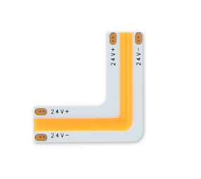 LED line verlichting - Betaalbare Professionele LED Oplossingen COB LED strip connector 2700K 10mm 2 PIN Type L 18W