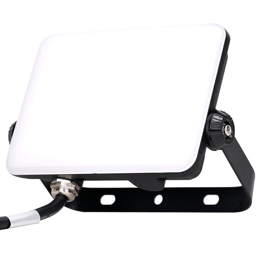 LCB LED LED Schijnwerper IP65 - Zwart Opaal -  30W 3300Lm - 6500K 865 - 300MM aansluitsnoer LCB LED LED Schijnwerper IP65 - Zwart Opaal -  30W 3300Lm - 6500K 865 - 300MM aansluitsnoer