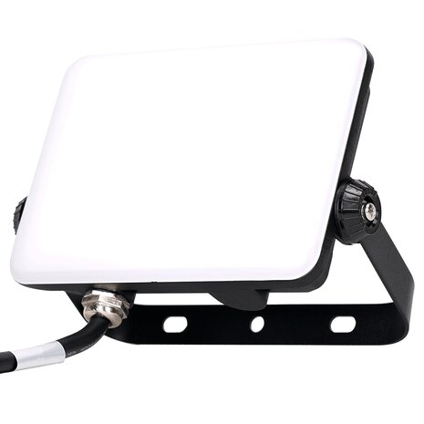 LCB LED LED Schijnwerper IP65 - Zwart Opaal -  30W 3300Lm - 6500K 865 - 300MM aansluitsnoer LCB LED LED Schijnwerper IP65 - Zwart Opaal -  30W 3300Lm - 6500K 865 - 300MM aansluitsnoer