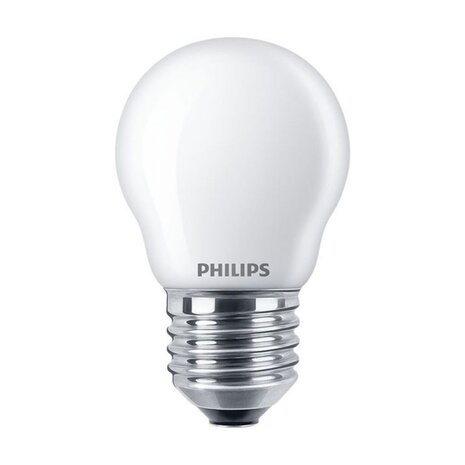 Philips LED Verlichting | Officieel distributeur Corepro LEDluster E27 Kogel Mat 4.3W 470lm - 827 Zeer Warm Wit | Vervangt 40W