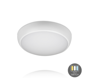 LCB LED Europe  LED Plafond/wand armatuur - NOOD - 13W  - IP54  - 830-840-865 CCT  lichtkleur instelbaar  | Ø320mm