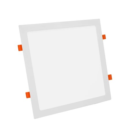 LCB LED Europe  LED Downlight 18W - IP44 - Wit Vierkant - 225MM - 840 Helder wit - Zaagmaat 205x205MM