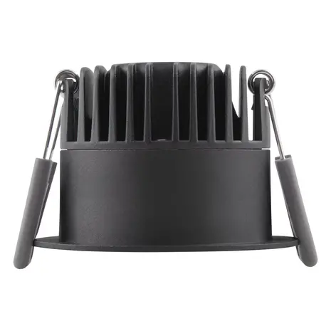 Ledvance Zakelijk: Professionele LED Verlichting & Armaturen | voor de installateur LED Spot Downlight Aluminium Zwart 8W 640lm 36D - 927 Zeer Warm Wit | Zaagmaat 68mm - IP44 - Beste Kleurweergave - Dimbaar