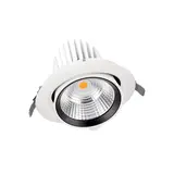 Ledvance Zakelijk: Professionele LED Verlichting & Armaturen | voor de installateur LED Downlight Kantelbaar - Bananenspot Vario 180MM - Wit - 35W 3350 Lm - 3000K 830 Warm Wit | 24  Stralingshoek - Zaagmaat 170MM