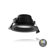 LCB LED Europe  LED Downlight - Zwart - 9W  855Lm - 830-840-865 CCT | Zaagmaat 90mm incl. aansluitstekker 1.5m