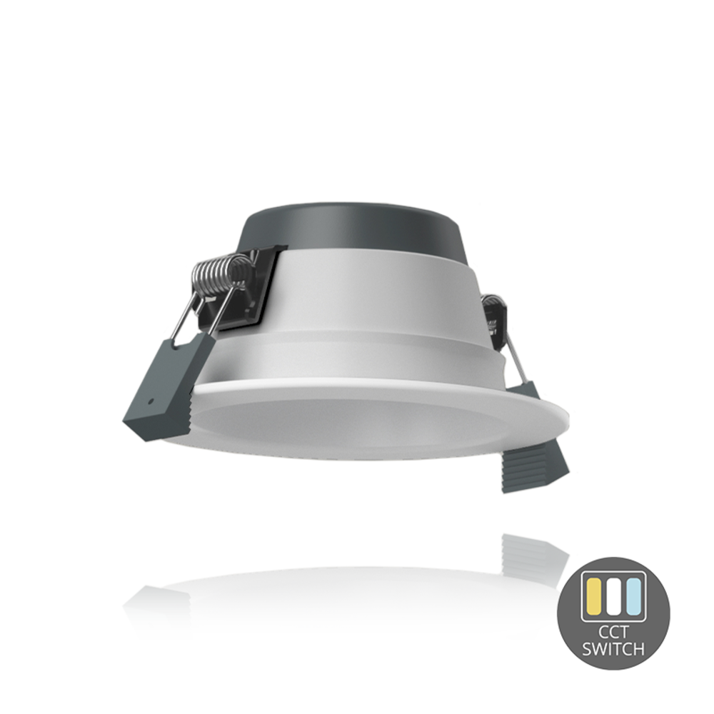 LCB LED LED Downlight 113mm - Wit - 10W 890Lm - 830-840-865 CCT | Zaagmaat 92mm incl. aansluitstekker 1.5m
