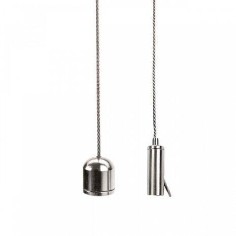 Spectrum voor de installateur Pendel armatuur Allday Toebehoren | 1 Meter Staaldraad - Pendelset - Ophang plafond montage