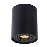 LCB LED Europe  LED Plafondspot IP20 Kantelbaar - 96MM - GU10 fitting - Tube Rond Zwart | 125MM hoog - 230v - excl. lichtbron