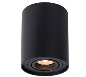 LCB LED Europe  LED Plafondspot IP20 Kantelbaar - 96MM - GU10 fitting - Tube Rond Zwart | 125MM hoog - 230v - excl. lichtbron