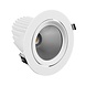 Spectrum voor de installateur: Betaalbare kwaliteit en veelzijdige LED-oplossingen LED Downlight banaanspot - Wit - SAL 2 - 10W 150Lm / W - 830 3000K - Kantelbaar - Zaagmaat 175mm - Buitenmaat 187mm