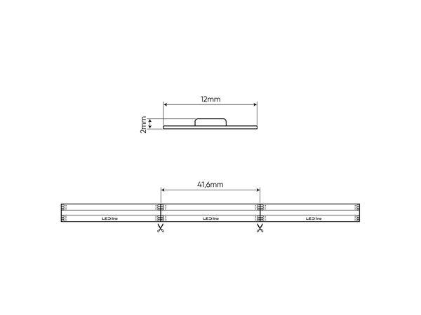 LED line verlichting - Betaalbare Professionele LED Oplossingen LED Strip Lichtlijn - 5m - 12mm breed - 24V 18W/M - 840leds p/m - COB - RGB+CCT - IP20 LED line verlichting - Betaalbare Professionele LED Oplossingen LED Strip Lichtlijn - 5m - 12mm breed - 24V 18W/M - 840leds p/m - COB - RGB+CCT - IP20