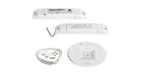 LED Nood Inbouwspot Anti-paniek - 90mm - 3W 338Lm - 5000K | Zaagmaat 75mm - 1 uur Batterij | IP20