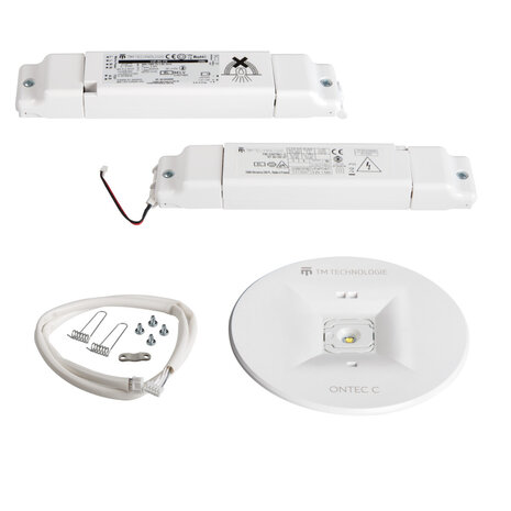LED Nood Inbouwspot Anti-paniek - 90mm - 3W 338Lm - 5000K | Zaagmaat 75mm - 1 uur Batterij | IP20