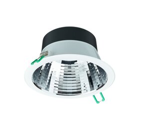 Philips LED Verlichting | Officieel distributeur LED Downlight Coreline DN142B Aluminium Wit 11W 1200lm 60D - 830 Warm Wit | Zaagmaat 155mm - IP20 - UGR<19
