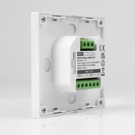 Mi-Light Miboxer LED Wandbedieningspaneel - DMX512 - Opbouw Wit | RF 2.4Ghz & DMX Serie - RGBCCT Lichtkleur bedienbaar en Dimbaar Mi-Light Miboxer LED Wandbedieningspaneel - DMX512 - Opbouw Wit | RF 2.4Ghz & DMX Serie - RGBCCT Lichtkleur bedienbaar en Dimbaar