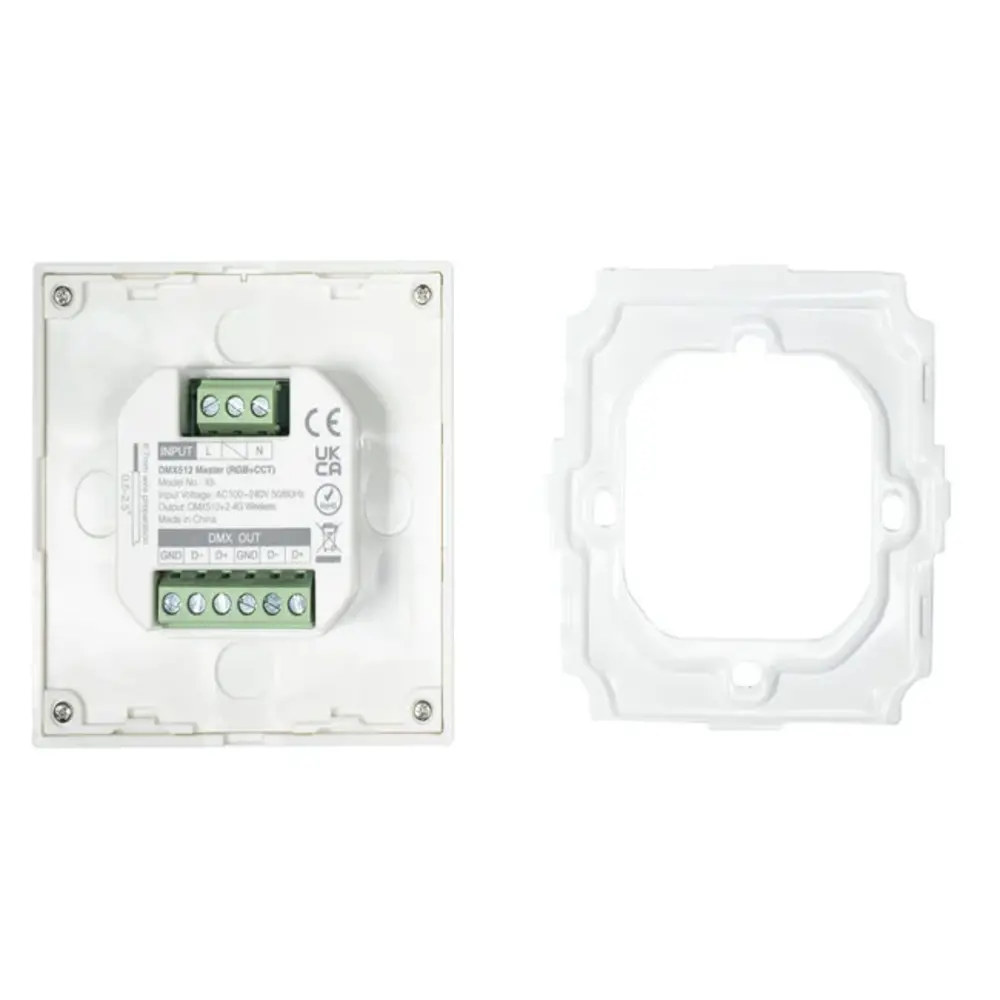 Mi-Light Miboxer LED Wandbedieningspaneel - DMX512 - Opbouw Wit | RF 2.4Ghz & DMX Serie - RGBCCT Lichtkleur bedienbaar en Dimbaar Mi-Light Miboxer LED Wandbedieningspaneel - DMX512 - Opbouw Wit | RF 2.4Ghz & DMX Serie - RGBCCT Lichtkleur bedienbaar en Dimbaar