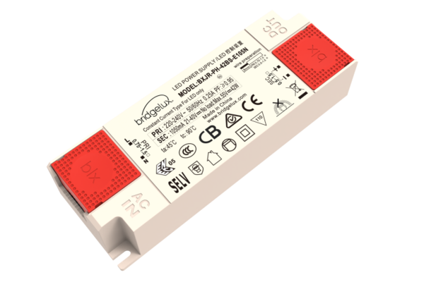 Spectrum voor de installateur Bridgelux LED Driver - Pallas-N 30W 500-700m - Dipswitch  |  Uitsluitend  voor LED Panelen