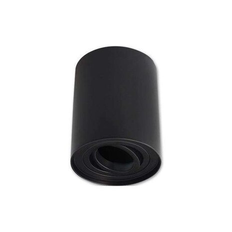 LCB LED Europe LED Plafondspot IP20 Kantelbaar - 96MM - GU10 fitting - Tube Rond Zwart | 125MM hoog - 230v - excl. lichtbron LCB LED Europe LED Plafondspot IP20 Kantelbaar - 96MM - GU10 fitting - Tube Rond Zwart | 125MM hoog - 230v - excl. lichtbron