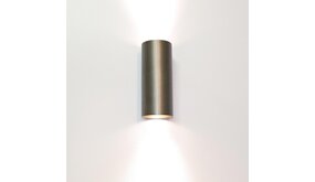Artdelight LED Wandlamp rond IP20 -  154MM - Up Down - Licht Brons - 2-Lichts | GU10 fitting  - 230v