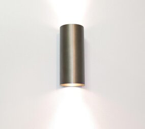 Artdelight LED Wandlamp rond IP20 - 154MM - Up Down - Antiek Brons - 2-Lichts | GU10 fitting - 230v Artdelight LED Wandlamp rond IP20 - 154MM - Up Down - Antiek Brons - 2-Lichts | GU10 fitting - 230v