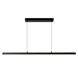 Lucide Dimbaar LED Pendelarmatuur 150cm - Sigma Matt Zwart - 38W 2100Lm - 2700K 827 Warm Wit  | TRIAC Dimbaar 23463/36/30 Lucide Dimbaar LED Pendelarmatuur 150cm - Sigma Matt Zwart - 38W 2100Lm - 2700K 827 Warm Wit  | TRIAC Dimbaar 23463/36/30