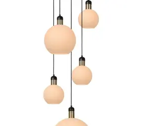 Lucide JULIUS - Hanglamp - 5xE27 - Opaal
