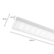 LCB LED Europe  LED Lichtlijn retrofit 1504MM - Retrofit - 4000K 840 - 32/40/48/56W Dipswitch lichtsterkte instelbaar - 150Lm/PW - 90 Gr