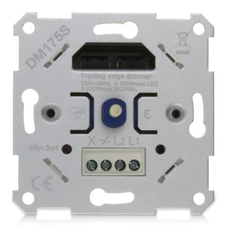 LCB LED LED dimmer inbouw 5-150W  | TRIAC  Fase-afsnijding - Universeel LCB LED LED dimmer inbouw 5-150W  | TRIAC  Fase-afsnijding - Universeel