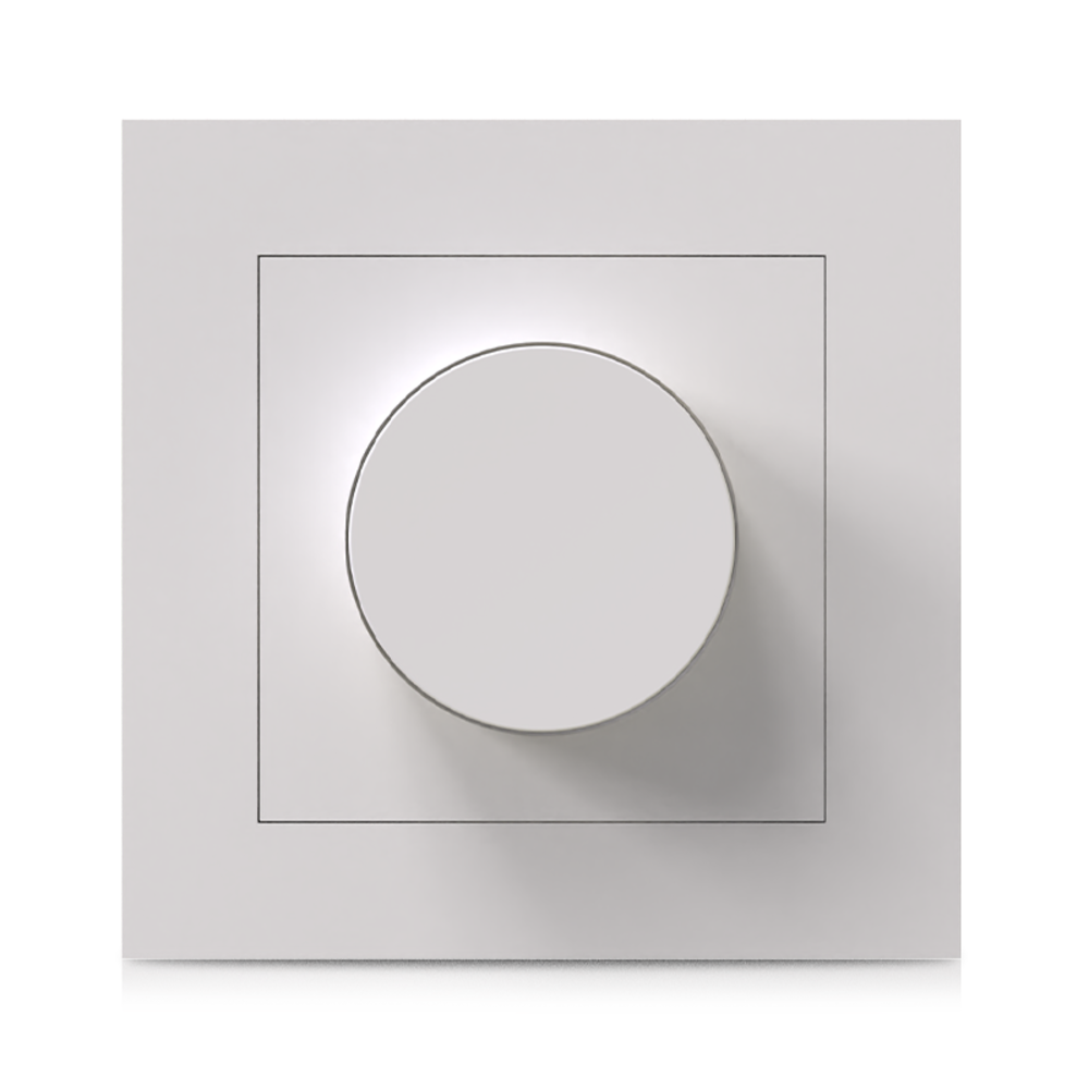 LCB LED Modern afdekraam / afdekplaat voor LED dimmer - Wit  RAL9003 | 83.6x83.6mm - Universeel LCB LED Modern afdekraam / afdekplaat voor LED dimmer - Wit  RAL9003 | 83.6x83.6mm - Universeel