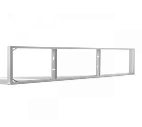 LCB LED Europe  LED Paneel opbouw framesysteem - Klik Systeem - 150x30x7 cm - Wit aluminium - Geschikt voor Backlit en Sidelit panelen