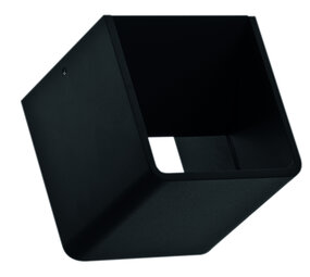 LCB LED Europe  LED Wandlamp Up Downlight - IP54 Zwart - BOXX  S 100MM - 6W 540Lm - 2700K 827 Warm wit |  100MM hoog  - 230v