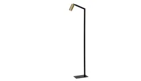 Lucide Vloerlamp - Zwart - Goud - GU10 - 230v - 148cm Lucide Vloerlamp - Zwart - Goud - GU10 - 230v - 148cm