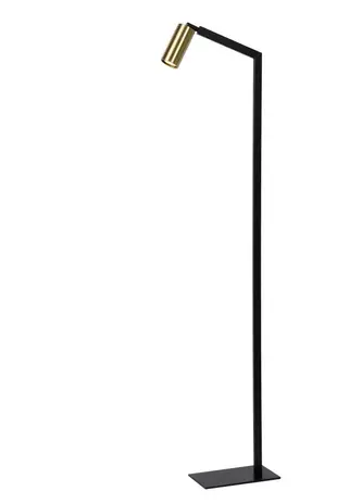 Lucide Vloerlamp - Zwart - Goud - GU10 - 230v - 148cm Lucide Vloerlamp - Zwart - Goud - GU10 - 230v - 148cm