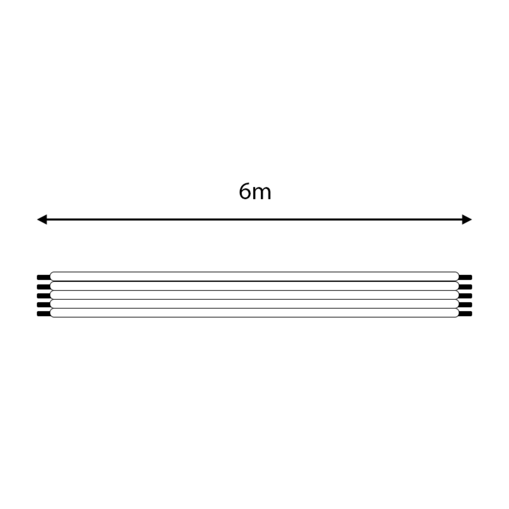 LED line verlichting - Betaalbare Professionele LED Oplossingen 6-aderige kabel - per 1 meter