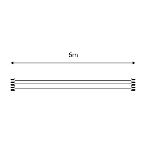 LED line 6-aderige kabel - per 1 meter LED line 6-aderige kabel - per 1 meter